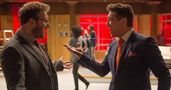 Seth Rogen and James Franco in an official still from "The Interview," the controversial action comedy from Sony