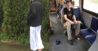 A Muslim man donated his shoes and socks to needy man on the bus