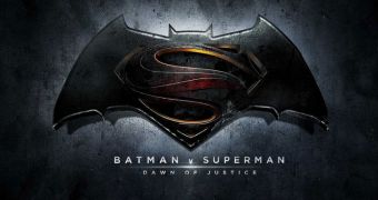 Here is the official logo for the movie that is now officially called "Batman vs Superman: Dawn of Justice"