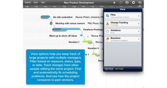 OmniPlan for iPad user interface