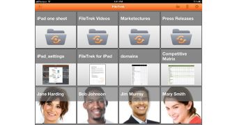 FileTrek for iPad example