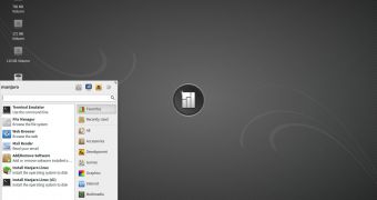 Manjaro Xfce 0.8.9 RC3 desktop