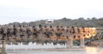 Marble Falls Bridge Is Blown Up in Slow Motion Video
