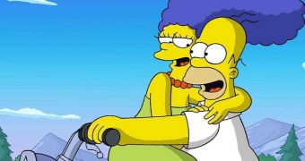 Marge and Homer Simpson, two of the stars of the time-enduring “The Simpsons” series