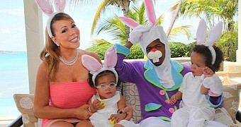 Mariah Carey and Nick Cannon celebrating Easter holiday some years ago