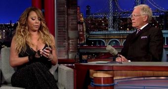 Mariah Carey promotes upcoming album on Letterman, explains fancy title
