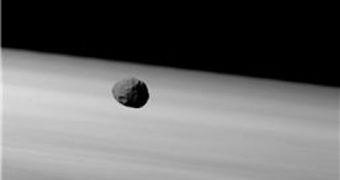 An image of Phobos by the High-Resolution Stereo Camera on board Mars Express on January 22, 2007