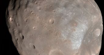 Image of Phobos, Mars' largest moon