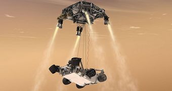 Mars rover Curiosity landing