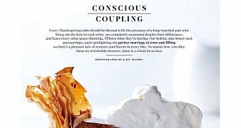 This is the “conscious coupling” Thanksgiving pie, a direct hint at Gwyneth Paltrow