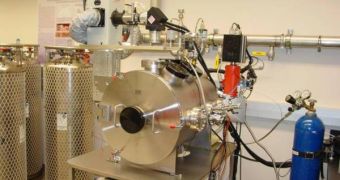 The Martian Simulation Chamber is seen in this picture, taken in Andrew Schuerger's lab at the University of Florida