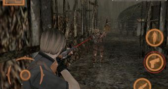 Resident Evil 4 for iPhone (gameplay screenshot)