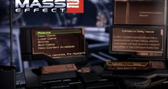 Mass Effect 2 start screen