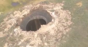 Researchers puzzled by massive hole that opened up in Siberia