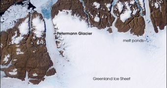 THe enormous new ice island will reach the Atlantic Ocean in about 2 years, experts estimate