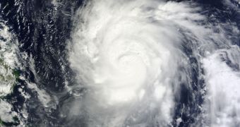 This is the latest MODIS image of typhoon Nalgae