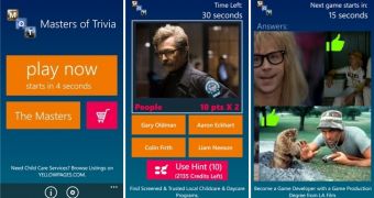 Masters of Trivia for Windows Phone (screenshots)