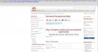 MasterCard website apparently hacked by Syrian Electronic Army