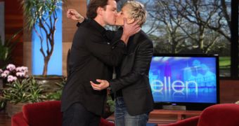 Matt Damon and Ellen DeGeneres on her show