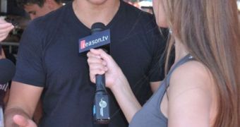 Matt Damon speaks with the press at the Save Our Schools March over the weekend