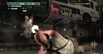 Max Payne 3's Arcade mode in action