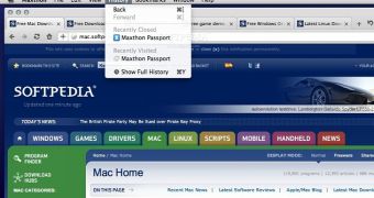 Maxthon web browser screenshot