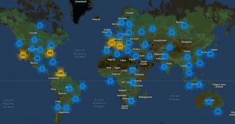 Global distribution of botnet C&C servers