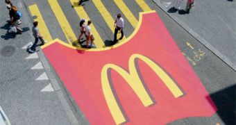 McFries Pedestrian Crossing Takes Advertising One Step Further