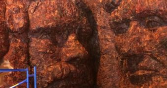 Company used jerky to make replica of Mount Rushmore