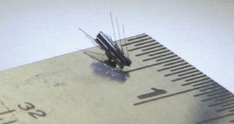 This tiny robot has the ability to navigate blood vessels, and to cleanse them of impurities