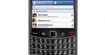 Meebo app for Blackberry