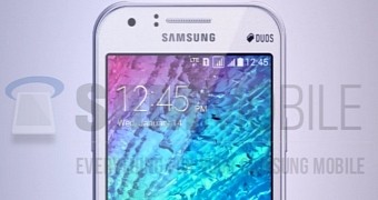 Samsung Galaxy J1 frontal image