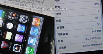 Apple iOS running on Meizu M8 hardware against its will