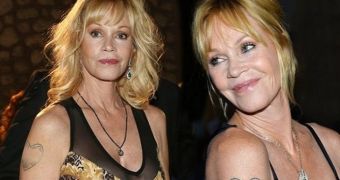 Melanie Griffith basically erases Antonio Banderas from her life by covering up his name from her arm tattoo