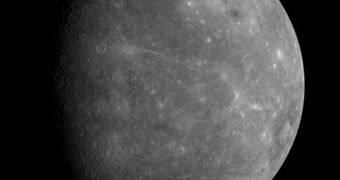 Image of Mercury taken by the Messenger spacecraft