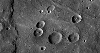 This is the Rembrandt impact basin, on the surface of Mercury