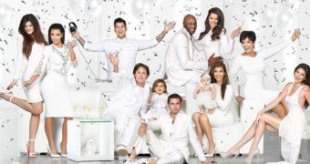 Mercy is also present in the 2012 Kardashian Christmas card