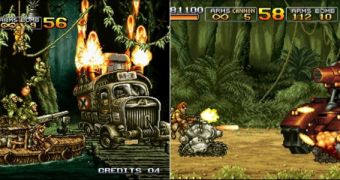 Images from Metal Slug 1, 2 and 3