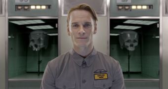 Michael Fassbender as the android David in “Prometheus”