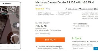 Micromax Canvas Doodle 3 with 1GB RAM