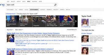The photo carousel is displayed on the front page of Bing News