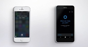 Siri vs. Cortana in a new Microsoft ad
