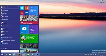 Windows 10 desktop with a modern Start menu