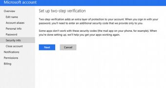 Microsoft introduced two-factor authentication approximately one month ago