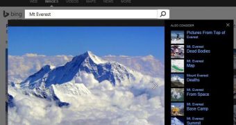 Bing Image Search has received a new update