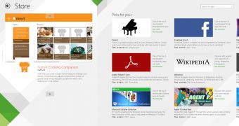 This is the new design of the Windows Store