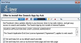 The Ask toolbar is included in several app installers