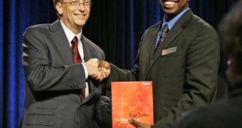 Microsoft Chairman Bill Gates and NSBE National Chairperson and CEO Darryl Dickerson