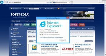 IE11 is the default Windows 8.1 browser