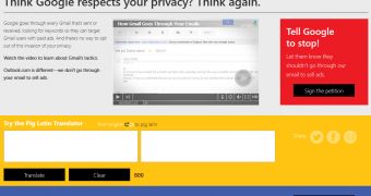 Google is reading all Gmail messages, Microsoft claims
